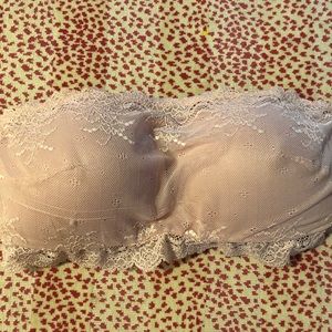 Spank lace strapless bra blush/nude M